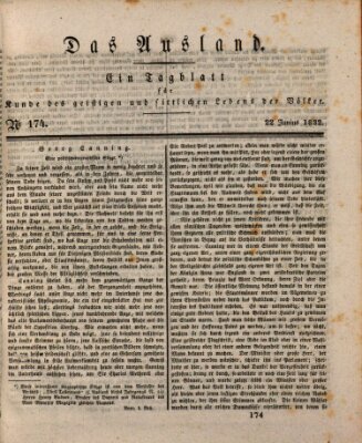 Das Ausland Freitag 22. Juni 1832