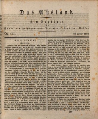 Das Ausland Montag 25. Juni 1832