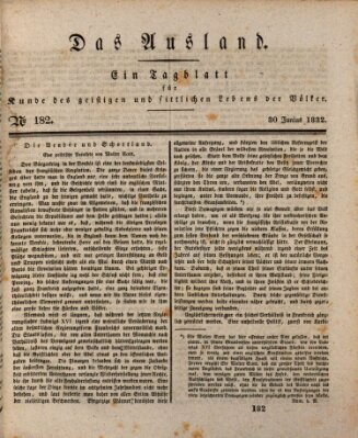 Das Ausland Samstag 30. Juni 1832