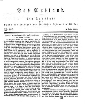 Das Ausland Donnerstag 5. Juli 1832