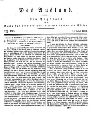 Das Ausland Mittwoch 11. Juli 1832