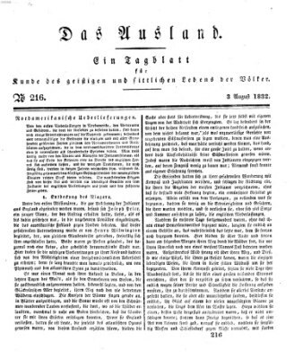 Das Ausland Freitag 3. August 1832