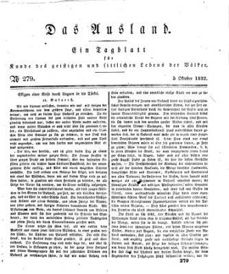 Das Ausland Freitag 5. Oktober 1832