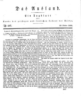 Das Ausland Dienstag 23. Oktober 1832