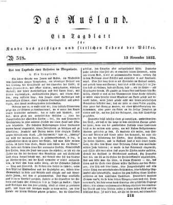 Das Ausland Dienstag 13. November 1832