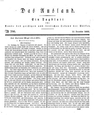 Das Ausland Dienstag 11. Dezember 1832