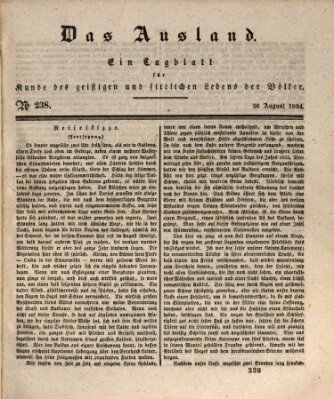 Das Ausland Dienstag 26. August 1834