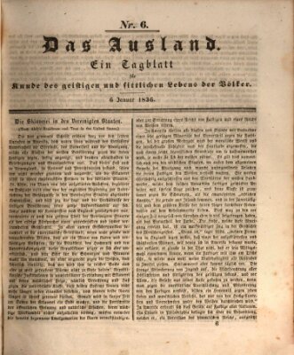 Das Ausland Mittwoch 1. Juni 1836