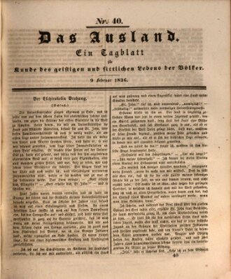 Das Ausland Dienstag 9. Februar 1836