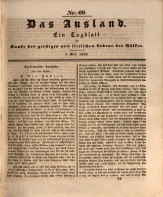 Das Ausland Mittwoch 9. März 1836