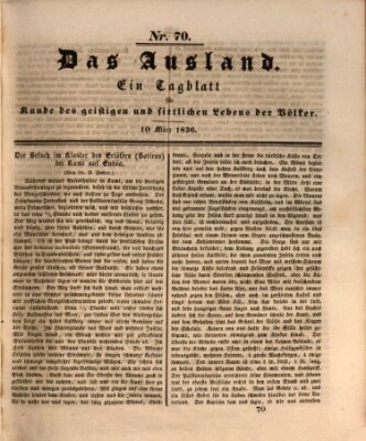 Das Ausland Donnerstag 10. März 1836