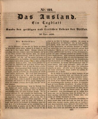 Das Ausland Samstag 30. April 1836