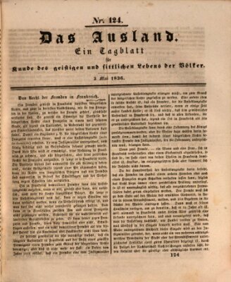 Das Ausland Dienstag 3. Mai 1836