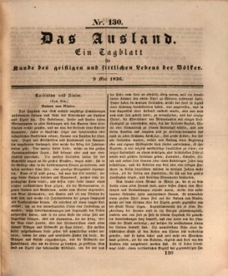 Das Ausland Montag 9. Mai 1836