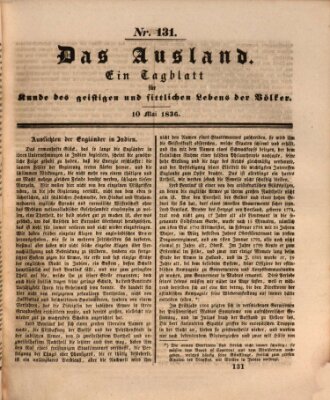 Das Ausland Dienstag 10. Mai 1836