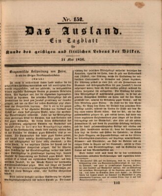 Das Ausland Dienstag 31. Mai 1836