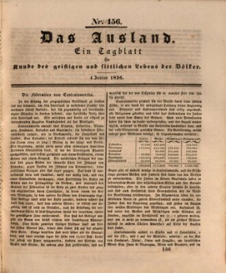 Das Ausland Samstag 4. Juni 1836