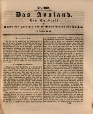 Das Ausland Freitag 17. Juni 1836