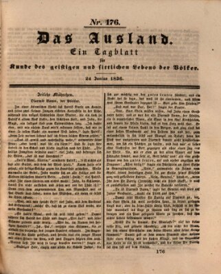 Das Ausland Freitag 24. Juni 1836