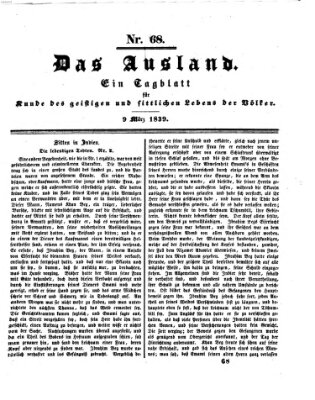 Das Ausland Samstag 9. März 1839