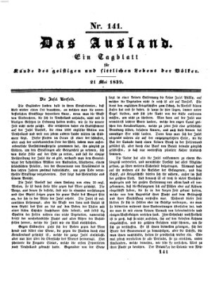 Das Ausland Dienstag 21. Mai 1839