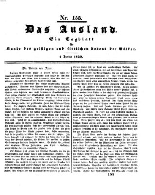 Das Ausland Dienstag 4. Juni 1839