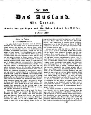 Das Ausland Freitag 7. Juni 1839