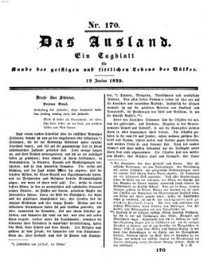 Das Ausland Mittwoch 19. Juni 1839