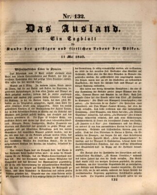 Das Ausland Montag 11. Mai 1840