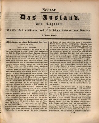 Das Ausland Freitag 5. Juni 1840