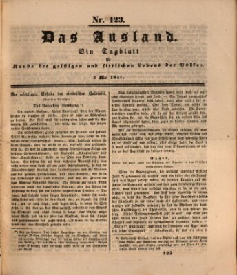 Das Ausland Montag 3. Mai 1841