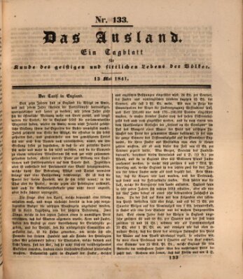 Das Ausland Donnerstag 13. Mai 1841