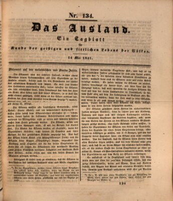 Das Ausland Freitag 14. Mai 1841