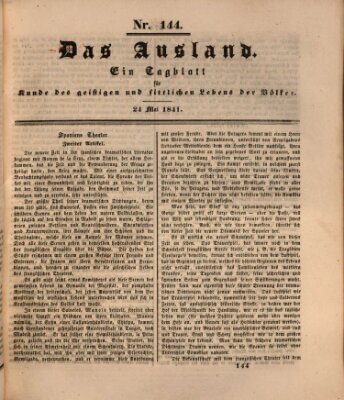 Das Ausland Montag 24. Mai 1841