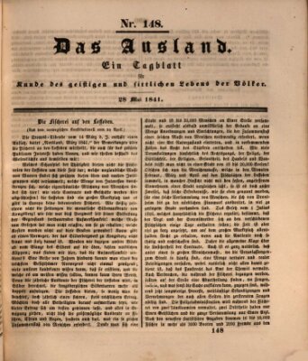 Das Ausland Freitag 28. Mai 1841