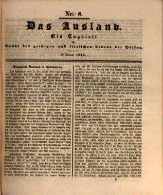 Das Ausland Samstag 8. Januar 1842