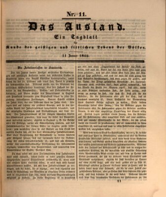 Das Ausland Dienstag 11. Januar 1842