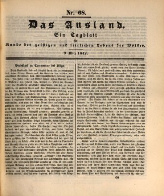 Das Ausland Mittwoch 9. März 1842