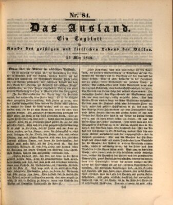 Das Ausland Freitag 25. März 1842