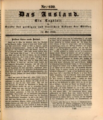 Das Ausland Donnerstag 12. Mai 1842