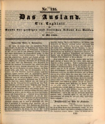 Das Ausland Sonntag 15. Mai 1842