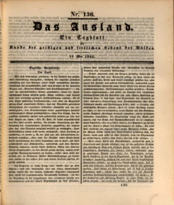 Das Ausland Montag 16. Mai 1842