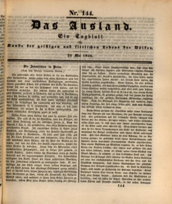 Das Ausland Dienstag 24. Mai 1842