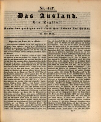 Das Ausland Freitag 27. Mai 1842