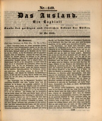 Das Ausland Sonntag 29. Mai 1842