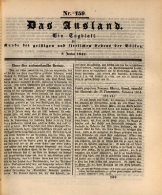 Das Ausland Mittwoch 8. Juni 1842