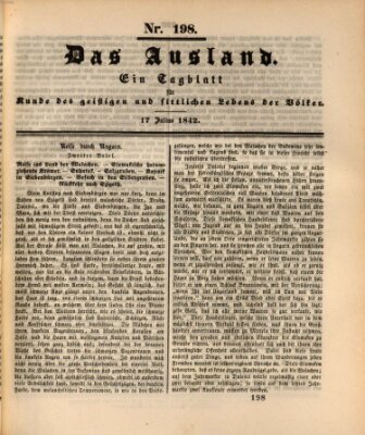 Das Ausland Sonntag 17. Juli 1842