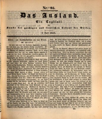 Das Ausland Mittwoch 5. April 1843