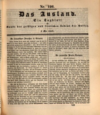 Das Ausland Samstag 6. Mai 1843