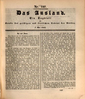 Das Ausland Sonntag 7. Mai 1843